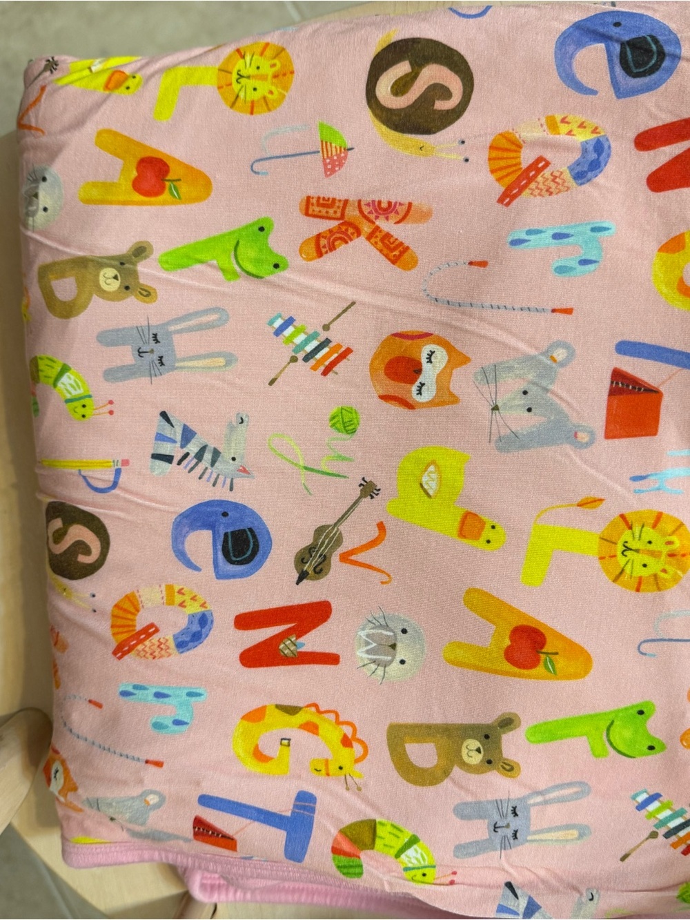 Little Sleepies Pink Alphabet Friends